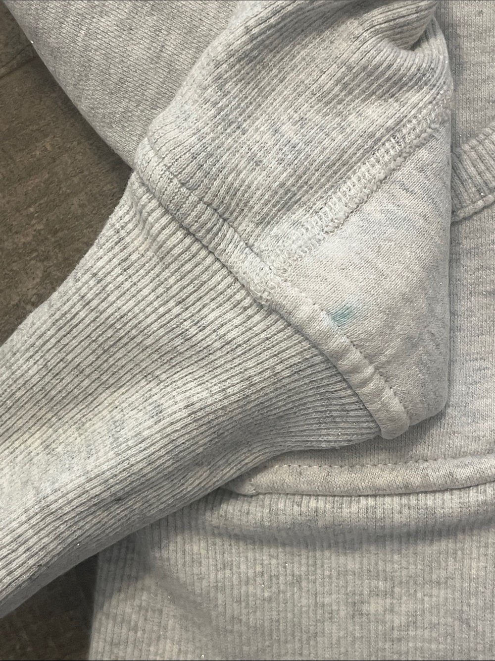 lululemon athletica Light Gray Full-Zip Hooded Sweatshirt with Pink Logo - Picture 6 of 8